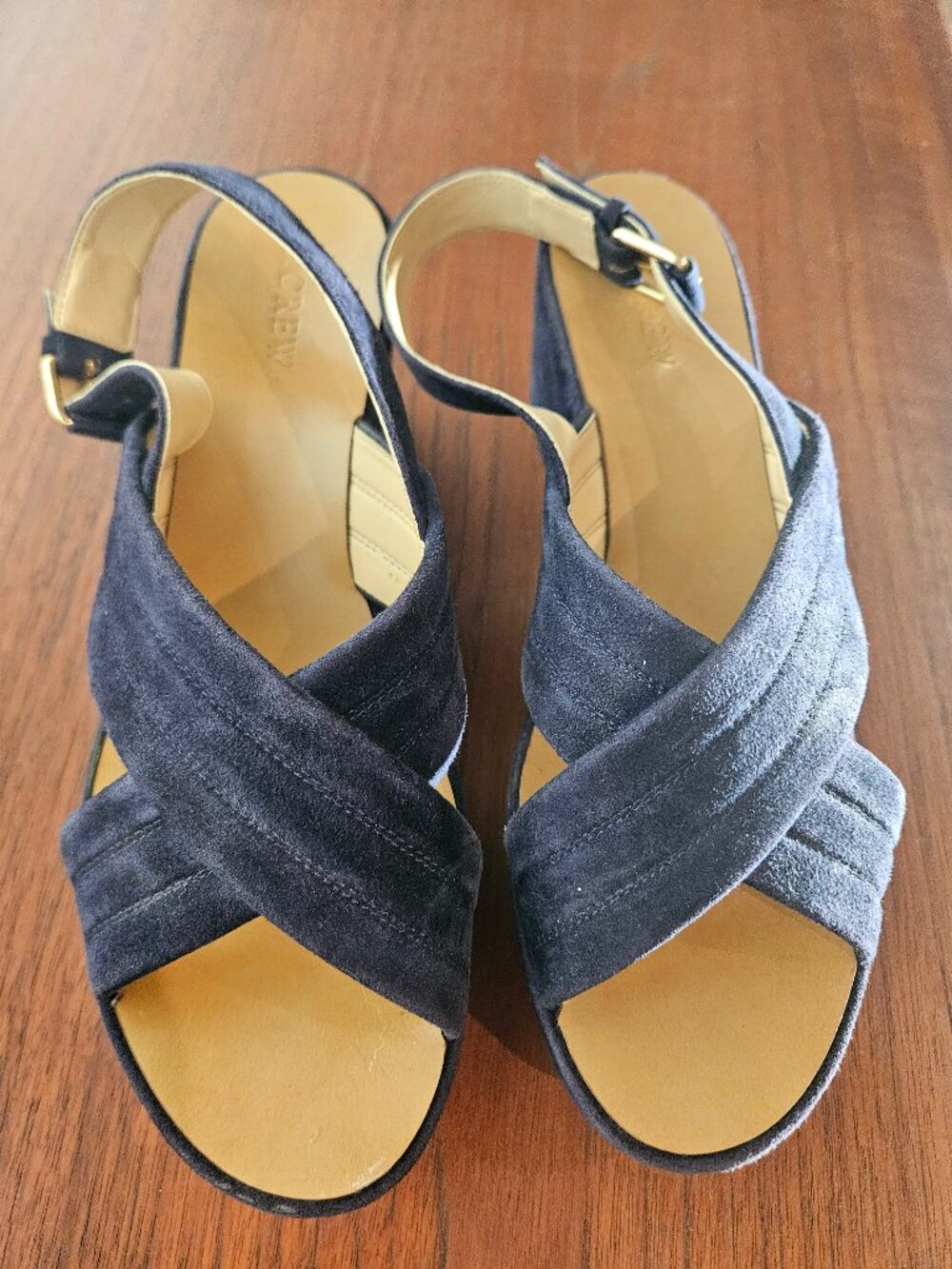 J. Crew Marcie suede platform sandals